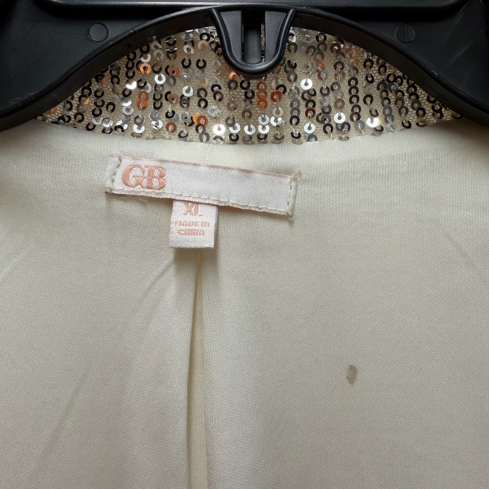 Gianni Bini Silver Sequin Blazer - Picture 2 of 5